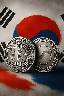 JPG 편집이미지 전통 디자인 상징 한국 기술 금융 경제 디지털 동전 원화 국기 투자 혁명 가상화폐 편집3D 스테이블코인 AI컴퓨터그래픽 AI콘텐츠 아시아 컨셉 돈 비즈니스 3D 파일형식