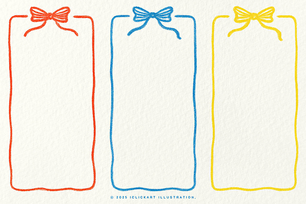 PSD 디자인 계절 리본 컬러 백그라운드 일러스트 그래픽 장식 빨간색 파란색 노란색 공책 메모지 창의성 특별함 국내일러스트 컨셉 문구용품 사무용품 파일형식