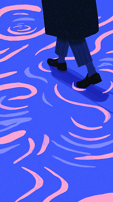 JPG 디자인 예술 컬러 패턴 일러스트 추상 바닥 사람 걷기 즐거움 모던 장마 공격적 스타일 국내일러스트 AI일러스트 AI콘텐츠 감정 컨셉 무늬 모션 비_날씨 파일형식