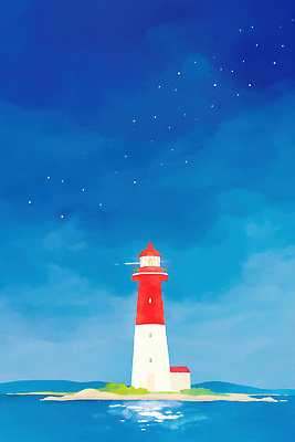 JPG 바다 여행 일러스트 자연 바람 조명 등대 풍경 해변 평화 일몰 공간 저녁 그림 뷰티풀 풍경화 국내일러스트 AI일러스트 AI콘텐츠 자연요소 컨셉 날씨 노을 야간 생태계 파일형식