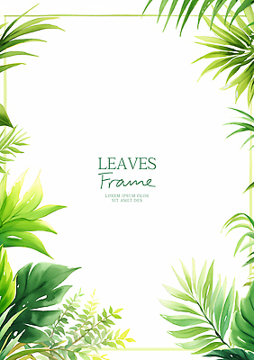 PSD 식물 템플릿 디자인 예술 백그라운드 잎 자연 프레임 그래픽 장식 초록색 신선 이미지템플릿 컬러 생태계 파일형식