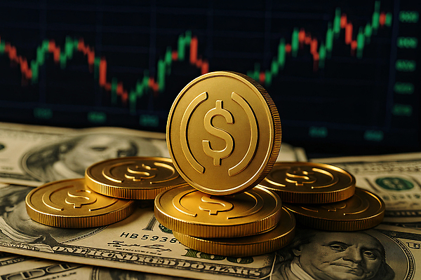 JPG 편집이미지 돈 경제 유행 거래 변화 시장 재산 발굴 투자 수익 가상화폐 편집3D 스테이블코인 AI컴퓨터그래픽 AI콘텐츠 컨셉 비즈니스 금융 3D 파일형식