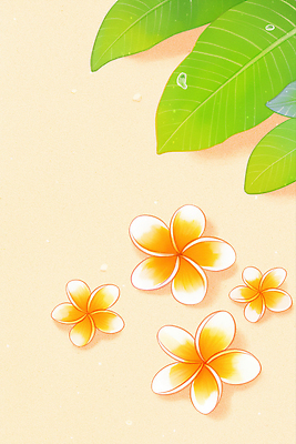 JPG 식물 꽃잎 꽃 모래 잎 일러스트 자연 휴식 풍경 해변 장식 여름 햇빛 노란색 평화 탐험 흰색 뷰티풀 싱그러움 트로피컬아트 국내일러스트 AI일러스트 AI콘텐츠 계절 바다 컬러 컨셉 태양 그림 생태계 파일형식