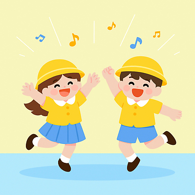 행복 어린이 음악 컬러 백그라운드 일러스트 노래 모션 놀이 웃음 무대 표현 춤 만화 즐거움 창의성 상호작용 국내일러스트 AI파일 감정 문화예술 표정 사람 파일형식 벡터