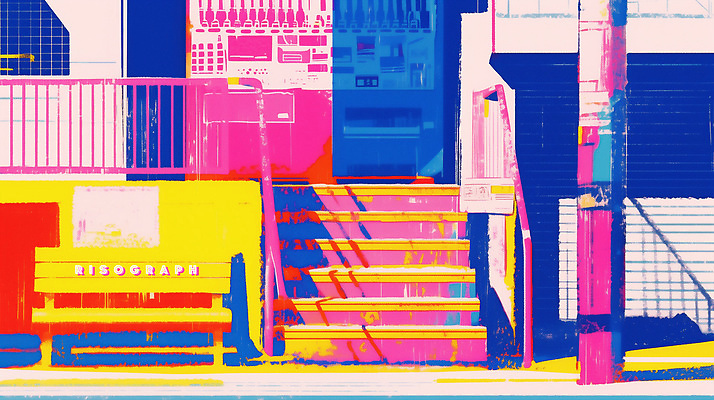 PSD 디자인 여유 예술 컬러 벤치 일러스트 거리 미술 풍경 건물 일상 그래픽 조형물 계단 표현 도시 구조물 도심 모던 생동감 경관 국내일러스트 건축물 건축 감정 의자 문화예술 라이프 파일형식