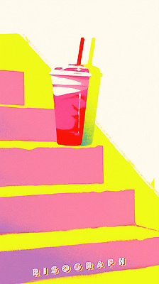 PSD 디자인 음료 예술 컬러 백그라운드 일러스트 컵 빨간색 여름 계단 감각 비교 높이 그림 장면 화사함 조화 순간 국내일러스트 식기 계절 컨셉 파일형식