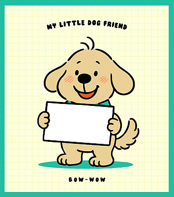 동물 캐릭터 디자인 감정 일러스트 동화 표정 웃음 반려동물 귀여움 강아지 만화 그림 국내일러스트 일러캐릭터 AI파일 컨셉 개 파일형식 벡터