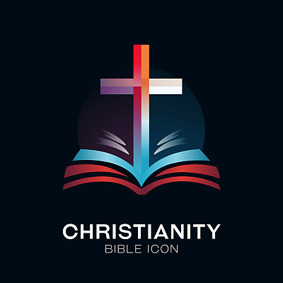 기호 디자인 기독교 종교 예술 상징 컬러 십자가 일러스트 그래픽 믿음 성경 의식 명상 모던 상징물 경전 복음 국내일러스트 AI파일 문자 감정 종교용품 책 파일형식 벡터