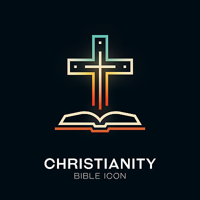 전통 기독교 종교 상징 십자가 일러스트 교회 믿음 성경 기도 기독교인 성직자 예배 경전 공동체 복음 국내일러스트 AI파일 감정 종교용품 종교건축 건물 책 파일형식 벡터