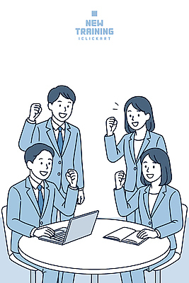 일러스트 모션 성공 회의 협력 아이디어 사무실 기쁨 사찰 발전 목표 동료 열정 노력 소통 긍정적 의사소통 지원 국내일러스트 AI파일 감정 컨셉 비즈니스 관계 종교건축 파일형식 벡터