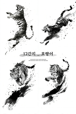 JPG 동물 전통 아시아 일러스트 모션 자연 수채화 미술 달리기 힘 십이지신 표현 호랑이 묘사 그림 작품 역동적 강렬 동물상 창의성 디지털아트 국내일러스트 AI일러스트 AI콘텐츠 나라 컨셉 포유류 문화예술 조형물 생태계 파일형식
