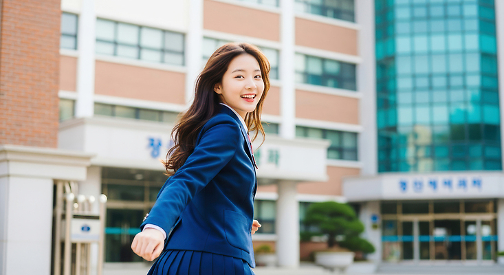 JPG 편집이미지 여학생 학교 웃음 건물 친구 운동복 청춘 달리기 활발 즐거움 외출 대학교 순간 오후 의료성형뷰티 편집실사 AI인물포토 AI콘텐츠 학생 건축물 옷 여자 교육 감정 컨셉 관계 모션 표정 CG 파일형식 AI포토