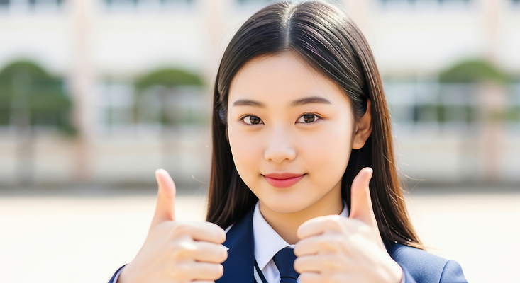 JPG 편집이미지 학생 행복 학교 모션 청소년 미소 손짓 일상 친구 학습 기쁨 엄지손가락 긍정 교정 소통 의료성형뷰티 편집실사 AI인물포토 AI콘텐츠 교육 감정 컨셉 손가락 관계 표정 사람 라이프 CG 파일형식 AI포토