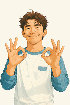 PSD 행복 여유 포즈 티셔츠 일러스트 손가락 모션 미소 웃음 소년 청년 파란색 친구 청춘 표현 그림 소통 긍정적 국내일러스트 손 남자 감정 어린이 컬러 컨셉 셔츠 관계 표정 성인 파일형식