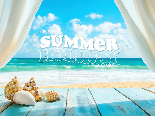 PSD 편집이미지 바다 여행 자연 하늘 바람 휴가 조개 휴식 풍경 해변 여름 모래사장 편안함 이미지편집 자연요소 계절 컨셉 날씨 어패류 감각 생태계 파일형식