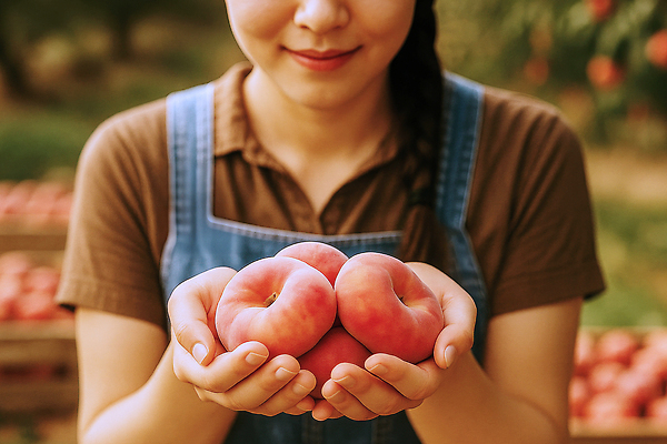 JPG 편집이미지 손 밭 농업 과일 자연 건강 옥수수 미소 소녀 여름 농장 수확 제조 농부 복숭아 의료성형뷰티 납작복숭아 편집실사 AI인물포토 AI콘텐츠 직업 계절 여자 산업 어린이 곡류 표정 신체부위 CG 생태계 파일형식 AI포토