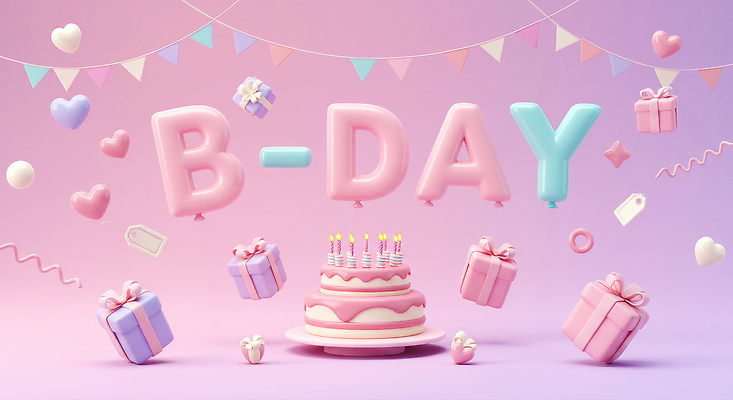 JPG 편집이미지 기념일 어린이 분홍색 장신구 촛불 탁자 선물 장식 파티 케이크 축하 생일파티 생일 분위기 즐거움 편집3D AI컴퓨터그래픽 AI콘텐츠 감정 컬러 가구 컨셉 초 디저트 사람 이벤트 3D 파일형식