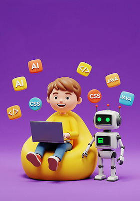 JPG 편집이미지 디자인 교육 어린이 기술 학습 컴퓨터 로봇 개발 소프트웨어 창의성 프로그래밍 AI_인공지능 편집3D AI컴퓨터그래픽 AI콘텐츠 사람 전자제품 3D 작업 파일형식