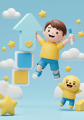 JPG 구름 편집이미지 캐릭터 행복 별 어린이 컬러 놀이 밝음 웃음 친구 장난감 즐거움 창의성 편집3D AI컴퓨터그래픽 AI콘텐츠 자연요소 감정 관계 표정 사람 3D 파일형식