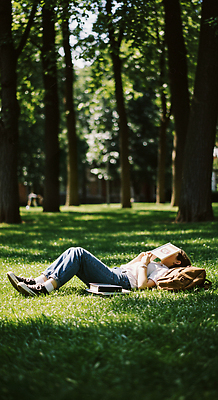 JPG 나무 편집이미지 공원 자연 휴식 사람 잔디 초원 책 여름 독서 고요 편안함 수목 의료성형뷰티 편집실사 AI인물포토 AI콘텐츠 식물 계절 공공시설 컨셉 감각 CG 생태계 파일형식 AI포토
