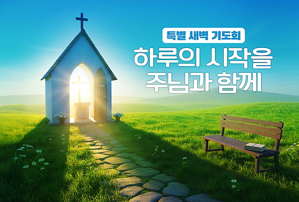 PSD 편집이미지 종교 벤치 자연 아침 잔디 햇빛 교회 평화 희망 기도 예수 시작 천국 이미지편집 주간 식물 감정 컨셉 의자 종교건축 건물 태양 신_종교 생태계 파일형식