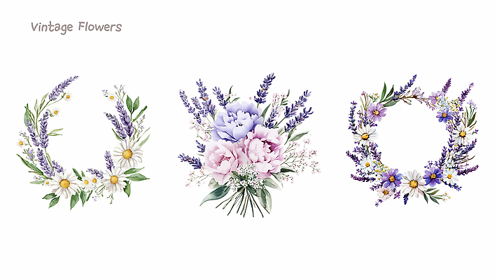 식물 디자인 꽃 감정 예술 컬러 꽃다발 백그라운드 일러스트 자연 생명 장식 빈티지 화려 배열 조화 뷰티풀 소프트 창의성 국내일러스트 AI파일 컨셉 생태계 파일형식 벡터