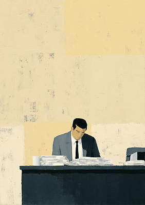 JPG 편집이미지 남자 비즈니스 회의 아침 사무실 환경 작업 사무 집중 책상 문서 정리 월요일 이미지편집 AI일러스트 AI콘텐츠 주간 가구 컨셉 사람 업무 요일 파일형식