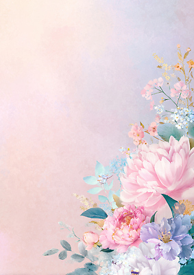 JPG 디자인 꽃 화분 분홍색 꽃다발 백그라운드 곡선 일러스트 자연 장식 여름 파란색 보라색 화려 파스텔 뷰티풀 국내일러스트 AI일러스트 AI콘텐츠 식물 계절 선 컬러 컨셉 학용품 생태계 파일형식