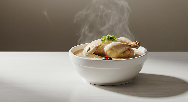 JPG 편집이미지 한식 재료 밥 따뜻함 요리 사람없음 식사 닭고기 저녁 향신료 국물 후추 파 건강식 백숙 맛있는 편집실사 AI포토 AI콘텐츠 음식 채소 육류 야간 CG 향미료 파일형식