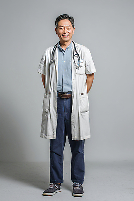 JPG 편집이미지 직업 남자 중년 의학 표정 건강 미소 치료 의사 자신감 전문직 의료성형뷰티 스타일 편집실사 AI인물포토 AI콘텐츠 감정 사람 성인 의료진 CG 파일형식 AI포토