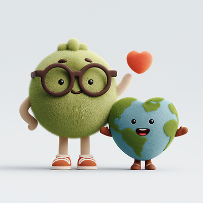 JPG 편집이미지 캐릭터 행복 지구 컬러 자연 사랑 귀여움 환경 하트 메시지 포근함 만화 애니메이션 조화 편집3D AI컴퓨터그래픽 AI콘텐츠 모양 감정 컨셉 3D 감각 생태계 파일형식