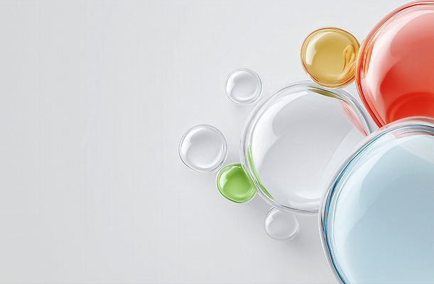 JPG 무료이미지 편집이미지 컬러 과학 실험 원형 투명 액체 화학 실험실 배열 흰배경 물질 편집3D AI컴퓨터그래픽 AI콘텐츠 도형 백그라운드 3D 흰색 파일형식