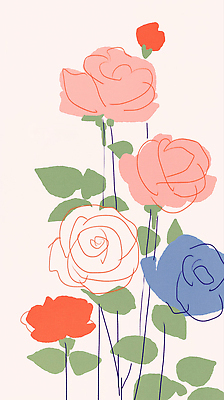 JPG 식물 디자인 꽃 예술 선 컬러 꽃다발 일러스트 자연 추상 취미 그래픽 장식 정원 뷰티풀 색감 창의성 스타일 국내일러스트 AI일러스트 AI콘텐츠 카드프레임 무늬 프레임 생태계 파일형식