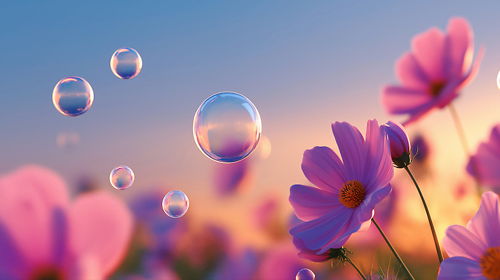 JPG 식물 편집이미지 꽃잎 꽃 분홍색 자연 풍경 여름 빛 물방울 저녁 화사함 뷰티풀 색감 편집3D AI포토 AI콘텐츠 계절 컬러 컨셉 3D 야간 생태계 파일형식