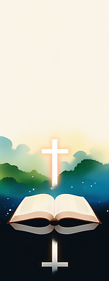 JPG 구름 종교 십자가 일러스트 자연 하늘 아침 빛 평화 믿음 성경 기도 언덕 조화 뷰티풀 영감 국내일러스트 AI일러스트 AI콘텐츠 주간 자연요소 감정 컨셉 종교용품 생태계 파일형식