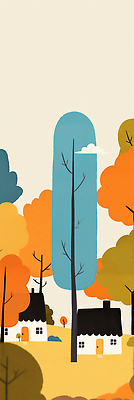 JPG 나무 구름 백그라운드 단풍 일러스트 자연 하늘 주택 풍경 파란색 평화 정원 주황색 가을 소나무 숲 눈길 조화 뷰티풀 색감 국내일러스트 AI일러스트 AI콘텐츠 자연요소 식물 계절 길 컬러 컨셉 잎 눈_날씨 건물 생태계 파일형식