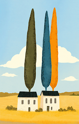 JPG 모양 나무 디자인 예술 컬러 일러스트 자연 하늘 날씨 주택 풍경 초원 일상 그림 부드러움 나란히 뷰티풀 생동감 창의성 아기자기 국내일러스트 AI일러스트 AI콘텐츠 식물 컨셉 건물 라이프 감각 생태계 파일형식