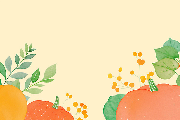 PSD 식물 디자인 열매 컬러 백그라운드 잎 오렌지 과일 일러스트 자연 호박 수채화 풍경 그래픽 가을 오브젝트 그림 조화 국내일러스트 계절 채소 생태계 파일형식