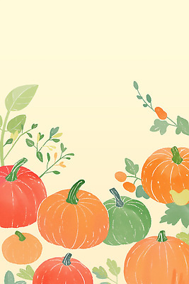 PSD 식물 꽃 컬러 백그라운드 일러스트 자연 호박 가지 따뜻함 그래픽 장식 컵 농작물 수확 성장 가을 분위기 조화 국내일러스트 식기 계절 컨셉 농업 채소 생태계 파일형식