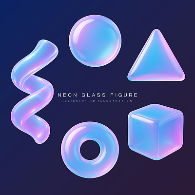 모양 PSD 디자인 예술 컬러 일러스트 유리 추상 조명 그래픽 컬러풀 반사 유행 3D 매력적 질감 네온 기하학 창의성 디지털아트 국내일러스트 컨셉 무늬 재질 디지털합성 파일형식