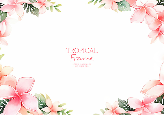 PSD 식물 디자인 분홍색 컬러 백그라운드 일러스트 자연 프레임 그래픽 장식 공백 열대꽃 세련 국내일러스트 꽃 생태계 파일형식