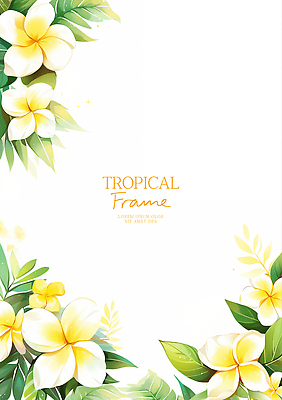 PSD 식물 디자인 꽃 예술 컬러 일러스트 자연 열대 프레임 장식 여름 화려 조화 뷰티풀 국내일러스트 계절 컨셉 생태계 파일형식