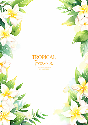 PSD 식물 디자인 꽃 예술 백그라운드 일러스트 자연 열대 프레임 여름 신선 화사함 조화 뷰티풀 색감 국내일러스트 계절 컨셉 생태계 파일형식