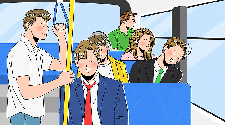 학생 옷 감정 음악 이동 의자 일러스트 아침 버스 대중교통 대화 여러명 일상 스탠드 도시 직장인 졸음 편안함 승객 오후 스타일 국내일러스트 AI파일 주간 직업 육상교통 교통수단 가구 다수 컨셉 문화예술 조명 말하기 사람 라이프 감각 파일형식 벡터