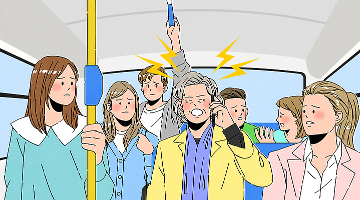 라이프스타일 감정 이동 일러스트 버스 대중교통 표정 대화 여러명 일상 환경 공간 도시 그룹 즐거움 긴장 소통 어울림 국내일러스트 AI파일 육상교통 교통수단 다수 컨셉 모션 말하기 사람 라이프 생활 파일형식 벡터