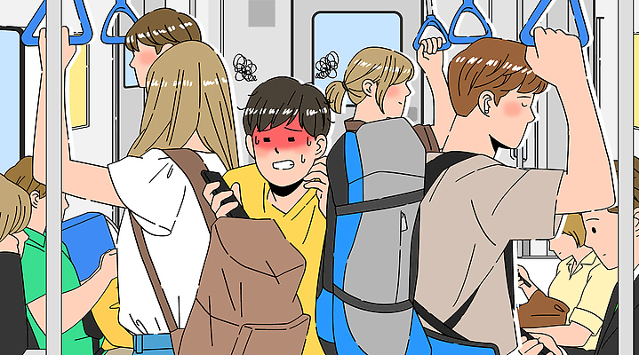 여행 백그라운드 이동 생각 일러스트 대중교통 표정 풍경 소년 여러명 일상 공간 전철 혼잡 바쁨 일과 승객 긴장 국내일러스트 AI파일 남자 감정 어린이 육상교통 교통수단 다수 컨셉 사람 라이프 파일형식 벡터