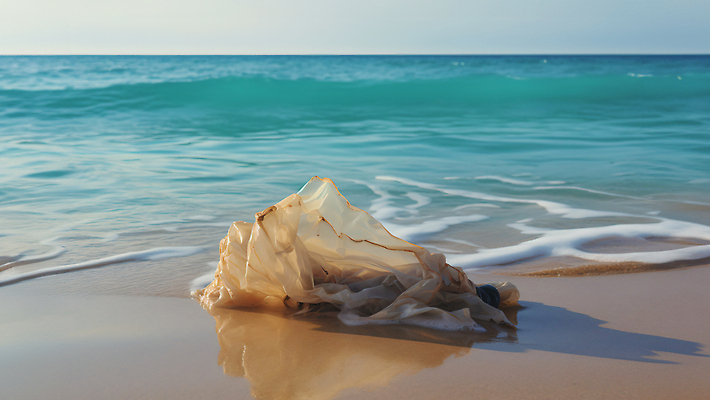 JPG 편집이미지 물결 바다 자연 아침 해변 환경 오염 쓰레기 폐기물 플라스틱 생태계 해양오염 편집실사 AI포토 AI콘텐츠 주간 재질 환경오염 CG 파일형식