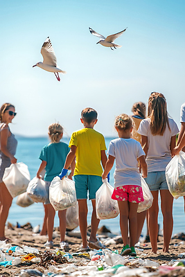 JPG 편집이미지 어린이 바다 모션 자연 성인 해변 여름 햇빛 자연보호 수중동물 봉사 쓰레기 플라스틱 청소 기부 의료성형뷰티 편집실사 AI인물포토 AI콘텐츠 동물 계절 재질 사람 태양 도움 보호 CG 생태계 파일형식 AI포토