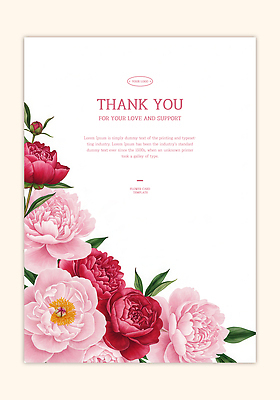 PSD 템플릿 디자인 꽃 국화 선물 사랑 그래픽 장식 화려 메시지 감사 복사꽃 지원 이미지템플릿 카드프레임 식물 감정 컨셉 프레임 파일형식