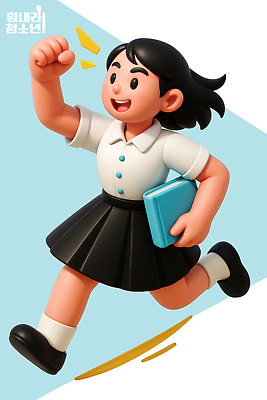 PSD 편집이미지 여학생 교복 학교 모션 청소년 책가방 표정 캐주얼 달리기 3D 활발 자유 만화 즐거움 애니메이션 편집3D 학생 옷 여자 교육 감정 컨셉 가방 사람 디지털합성 파일형식